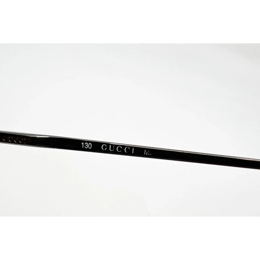 Gucci Petite Eyeglasses Frames Matte Black Oval Full Rim - Picture 6 of 7